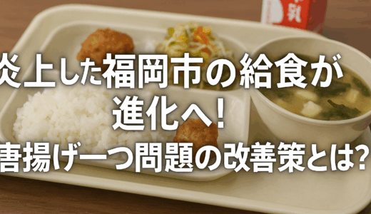炎上した福岡市の給食が進化へ！唐揚げ一つ問題の改善策とは？