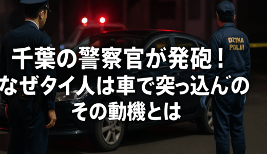 千葉の警察官が発砲！なぜタイ人は車で突っ込んだのか？その動機とは