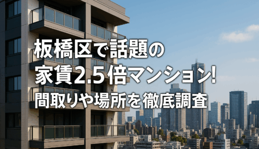 板橋区で話題の家賃2.5倍マンション！間取りや場所を徹底調査！