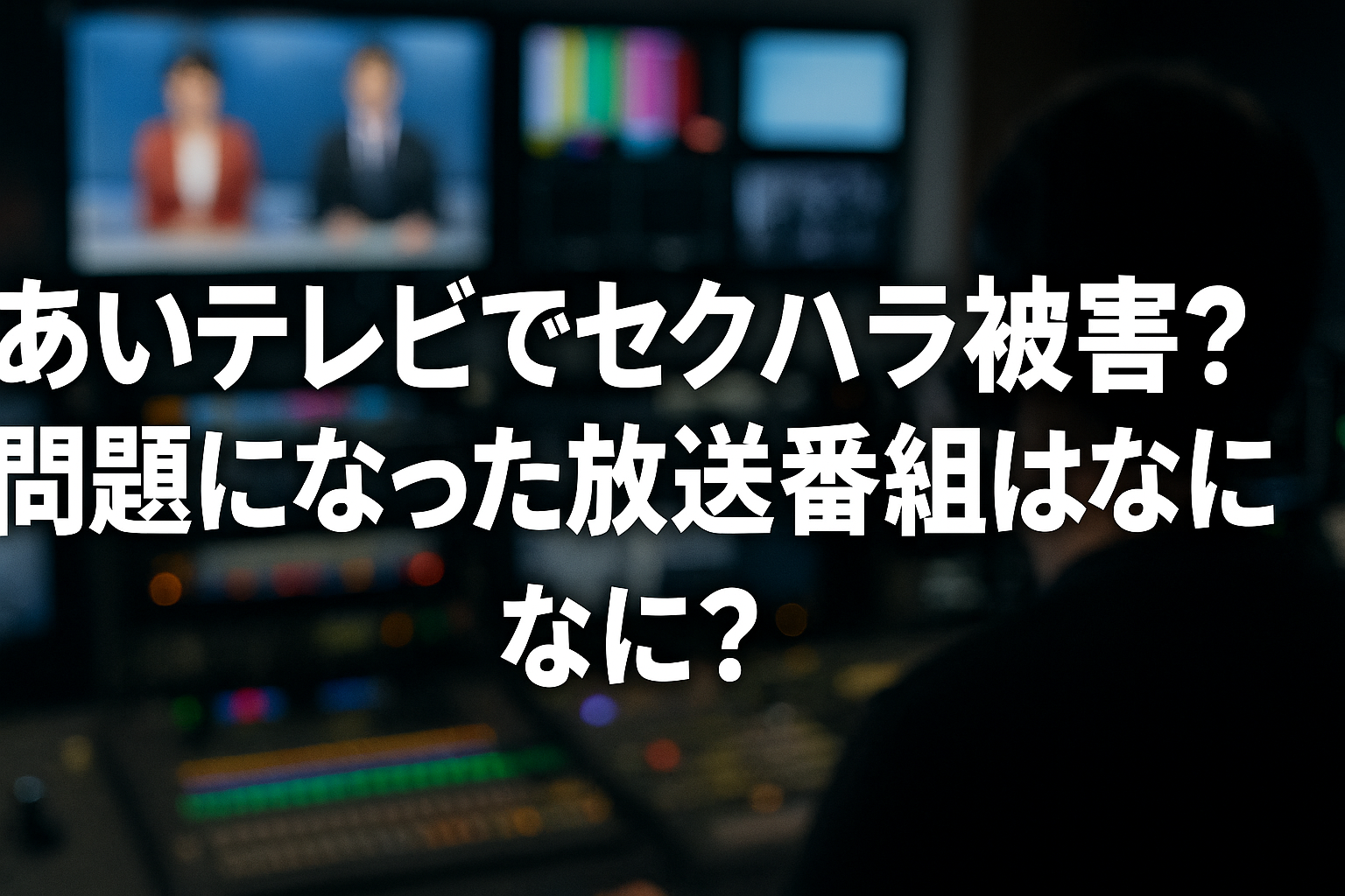 あいテレビでセクハラ被害？問題になった放送番組はなに？