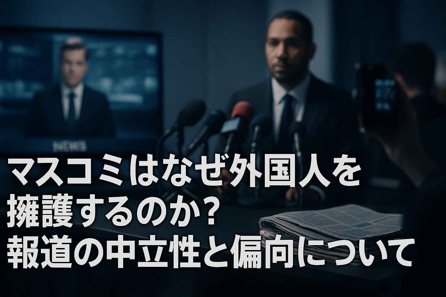 マスコミはなぜ外国人を擁護するのか？報道の中立性と偏向について